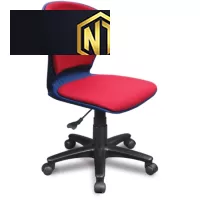 Ghế nhân viên sử dụng đệm tựa nhựa có mút bọc vải   SG529